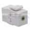 Keystone 3.5mm Stereo Auio Earphone Connector With White Housing And Very Short Body Length