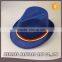 Cheap Short Brim Colorful Ribbon Sun Felt Fedora Hat Summer Beach Sun Straw Hat