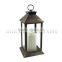 Shabby chic large led candle lantern battery operated