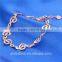 14K Rose Gold Platerd Jewelry 925 Sterling SIlver Flower Bracelets