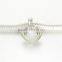 Mom Heart Bead Landing Charms Wholesale European Charm Bracelet Necklace 100% Real 925 Sterling Silver S189 Best Gifts For You O