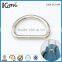 Metal Nickel Plated Welded Steel D Ring For Bag Straps