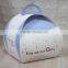 Take away cake box paper packaging box with handle/custom cake box