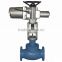 v-type PTFE ss304 flange steam regulating valve with electric