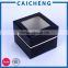 Luxury black printed pvc window matchbox packaging box