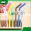 promotional wholesale cheap funny school office stationery mini plastic straw roller ball point pen