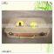 luxury cash packaging golden metal handle wood box