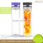Clear Glass Portable Thermos Bottles with Tea Filter
