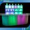 GLACS Control RGB Color Straight and Corner LED Bar Counter Restaurant Bar Counter Design