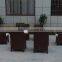 rattan dining set with refectory table
