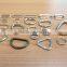 Handbag Steel, Stainless steel, Metal Steel Wire Form Loop Adjuster D ring, O ring, butt welded