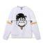 2016 fashion short pullover o-neck hoody with printing for men