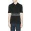 Slim men black custom 100%cotton man polo t-shirt