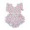 2017 Baby Girls Baseball Romper Baby Girl Clothes Newborn Girls Ruffle Bubble