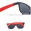 Vintage hot sale unisex customized colorful design plastic interchangeable rubber temple tips sunglasses DLC9007