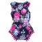 baby bubble floral playsuit baby pom pom rompers girl clothes