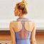 Sexy fitness women tops high compression back mesh vest yoga wear gym tank top