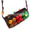 Flower Design Girls Smart Round Coconut Shoulder Bag