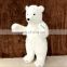 Customized realik stand polar bear stuffed plush toys for kids