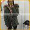 Fur Lined Winter Jacket Raccoon Fur Hood Down Parka