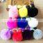 Faux Fur Pom-pom KeyChain Bag Charm Fluffy Rhinestone Bow Keyring Pendant