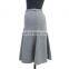 High Quality Elegant Office Knee Length Formal Stripe Trumpet Skirt