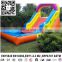 Inflatable colourful slide with mini pool for backyard, garden kids inflatable mini water slide with pool