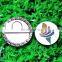 New coming 1.25 inch hat clip magnet ball marker with silver color