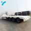 Made in china gooseneck low platform semi low flatbed trailer lowbed truck trailer for sale