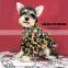 luxury pet dog overcoat Dog cat Leopard grain coat fashion Branded clothes extravagant