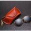 100% Purity Leather, Vintage Sunglasses Case; Crush-resistant, Personalized Eyewear Case