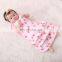 Muslin Bamboo Swaddle Blanket Print Pom Pom Turkey White2 to 4 layers Pack