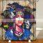 i@home digital printed custom made african queen shower curtain bathroom waterproof polyester