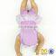 Baby Lavender 3 PC Lace Ruffle Bathing Suit Fancy Girl Swimsuit Models