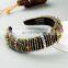 Delicate Full Crystal Designer Headband for Woman Luxurious Hand Made Thick Sponge Hair Hoop Bridal Wedding Headpieces