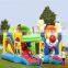 clown large combo slide  jumper inflatable bouncing bouncy castle with slide