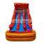 Inflatable Flammin Wave Dual Water Slide Kids Party Water Slides With Pool