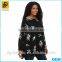 Plus Size Wholesale Fancy Women Casual Blouse Long Sleeve High-Low Hem Blouse