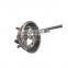 6" Hemispherical extractor lid for reclaim tank with tri clamp ferrule and 4" down tube