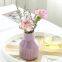 China Hand Made Small Cyan Red Light Yellow Ceramic Flower Vase For Bedroom And Hotel