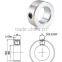 zinc plated solid set screw shaft collar