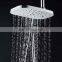 Round  ABS plastic chrome water saver rain top shower head