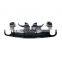 For Audi A6 Sline S6 to RS6 rear bumper diffuser with exhaust tips 2016-2018