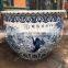 Blue and white porcelain hand painted garden flower planting pot wholesale