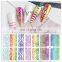 Multicolors Laser self adhesive nail stickers diy decoration Bronzing Leopard nail art sticker