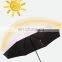 High quality 3 folding portable outdoor rain anti uv umbrellas