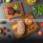 Modern Acacia Wood Cutting Board Kitchen Cheese Chopping Boards with Juice Groove