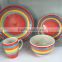 new design stoneware dinnerware, wholesale custom printed stoneware dinnerware set, handprinted stoneware dinner set