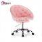 Eco-Friendly Professional Low Backrest PU Leather Lounge Chair Replica On Wheels