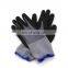15G Nylon Cheap Work Wholesale Black Oil Resistant Hand Safe Palm Coating Nitrile Gloves